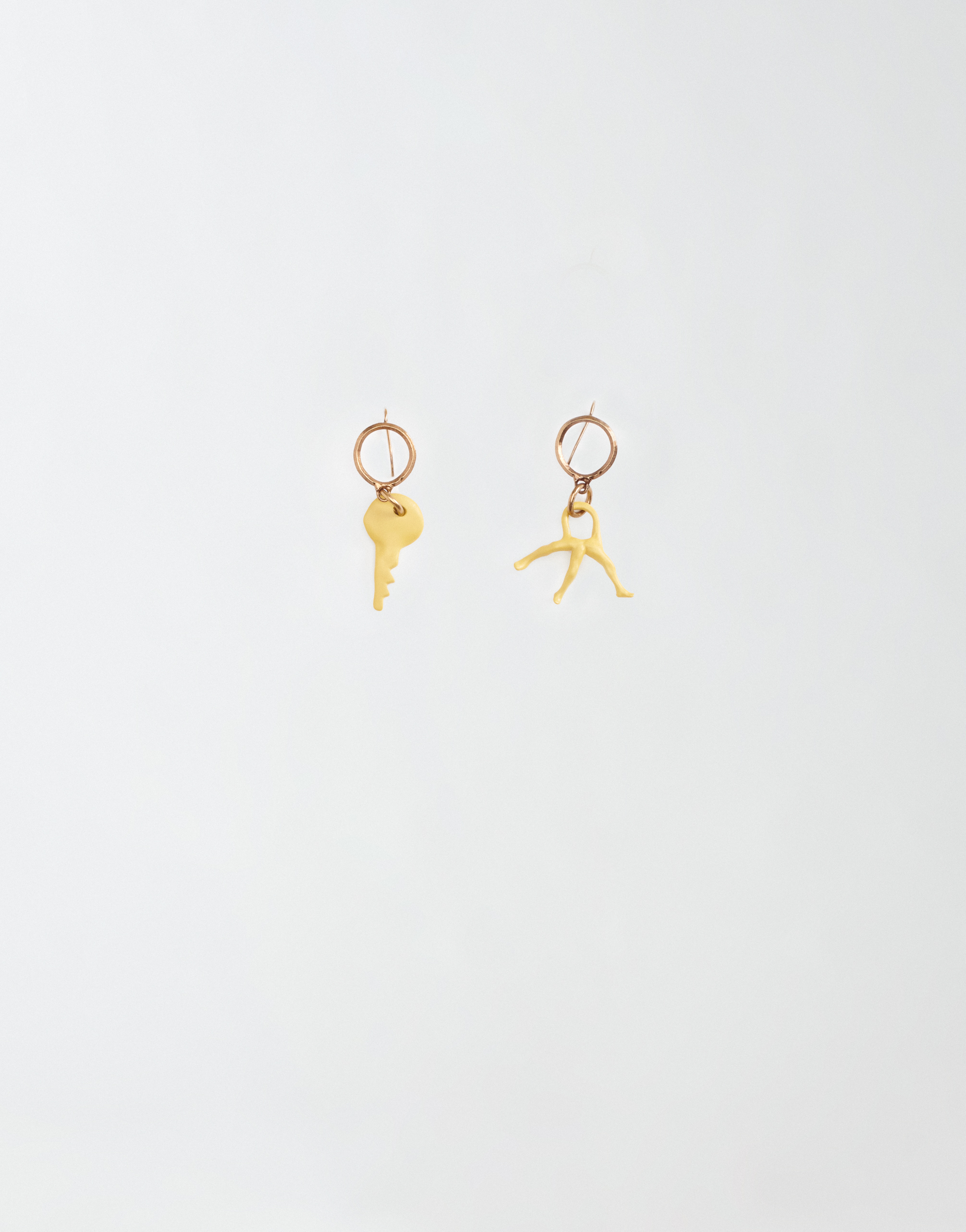 FABIANA FILIPPI ECO BRASS PENDANT EARRINGS
